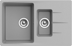Ewigstein Мойка кухонная Gerd 60KF серый металлик – фотография-3